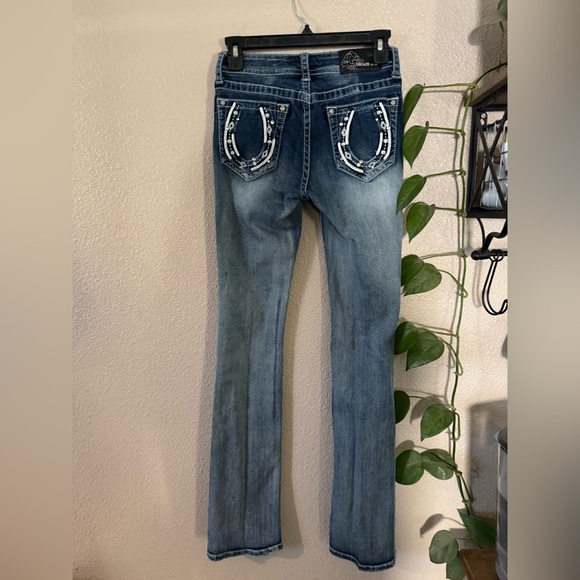 GRACE IN LA HORSE SHOE POCKET JEANS - Picture 5 of 7